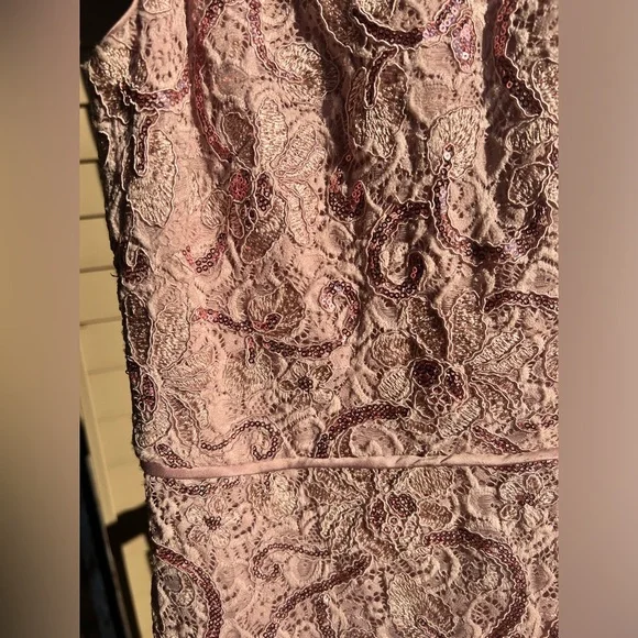chinese dress ladies Kata Pink Lace Maxi Dress - US 10